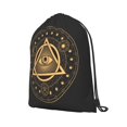 thumbnail image 2 of XMXT Unisex Drawstring Backpack for Women Men, Mystic Mandala Eyes Waterproof Gym Bag String Bags for Shopping Sport Travel, s, 2 of 8