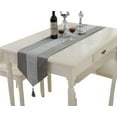 thumbnail image 3 of Table Runner Diamante Strip Classic Table Runner with Tassels for Dining Kitchen Dresser Decor, 3 of 5
