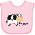 thumbnail image 3 of Inktastic Moo says the cow Boys or Girls Baby Bib, 3 of 4