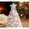 thumbnail image 4 of DIY Beaded Christmas Tree Craft Kit for Adults, 3D Pearl Beaded Tree Making Set, Complete Handmade Tabletop Ornament for Home Office Holiday Display(A1), 4 of 5