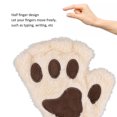 thumbnail image 4 of Guantes de medio dedo ANGGREK con pata de gato de terciopelo cómodo, 4 of 7