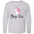 thumbnail image 3 of Inktastic Big Sis Unicorn Girls Sister Announcement Long Sleeve Youth T-Shirt, 3 of 5