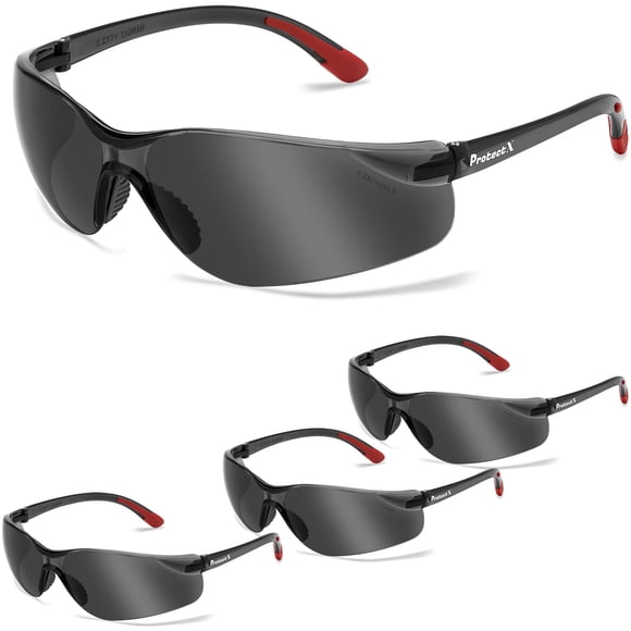 Gafas de seguridad ProtectX, paquete de 3, antivaho y resistentes a los arañazos