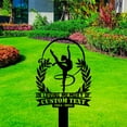 thumbnail image 3 of Handmadetneonsign Gymnastic Memorial Metal With Stake, Athlete Stake Metal Name Sign Stake, Yard Metal Stake Decor 59136, 3 of 5