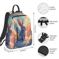 thumbnail image 4 of Balery Sunshine Winged Rabbit Lightweight Backpack for Men and Women - Durable and Water-Resistant, Ideal for School, Work, Travel, and Everyday Use, 4 of 9