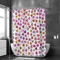 thumbnail image 2 of Coolnut Bath Shower Curtain Liners Colorful Hearts Isolated On White 60x72in Polyester Waterproof with 12 Curtain Hooks, 2 of 6
