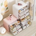 thumbnail image 5 of Organizador de Maquillaje de 3 Niveles, Caja de Almacenamiento de CosméTicos, Organizador de Encimera de BañO, Organizador de Escritorio con Cajones -B, 5 of 5