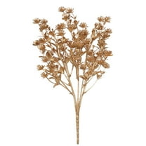 Gold Baby's Breath Artificial Flowers Gypsophila Silk Stems for Wedding Bouquets, Centerpieces, Home & Office Decor Golden Flowers for Vase Arrangements Indoor Outdoor