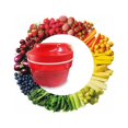 thumbnail image 2 of Es lo suficientemente pequeño como para guardarlo en el armario, cajón o despensa Prep Chef en agua salada Rosa/Rojo Turbo corta verduras frescas, 2 of 5