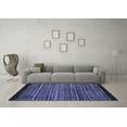 thumbnail image 3 of Ahgly Company Indoor Square Oriental Blue Modern Area Rugs, 3' Square, 3 of 4