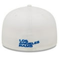 thumbnail image 4 of Men's New Era White Los Angeles Rams Omaha Ram Head 59FIFTY Fitted Hat, 4 of 6