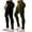 Black/Dark Olive, variant on 2 Pack Women's High Waisted  Leggings Stretch Tummy Control Pants S-3XL With Plus Size 28” Inseam