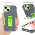 thumbnail image 6 of CoverON For Apple iPhone 15 Plus Phone Case, Military Grade Heavy Duty Full Body Kickstand Cover, Gray, 6 of 8
