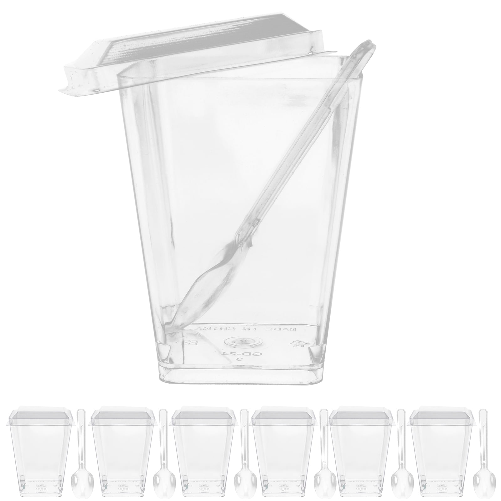 1 Set of Dessert Cups Transparent Ice Cream Cups Appetizer Pudding Cups