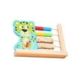 thumbnail image 2 of Animal Clock Abacus Toy, Montessori Educational Counting Toy, Learning Skill Toy, Cartoon Math Learning Toy for Kids, Preschool Tiger, 2 of 8