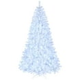 YTBW 7Ft Snow PreLit Christmas Tree Snow Flocked W/ 500 Lights Indoor