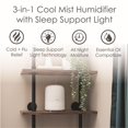 thumbnail image 3 of Humidificador Crane Top Fill Mini para dormitorio y guardería, 1,9 L, 3 of 9