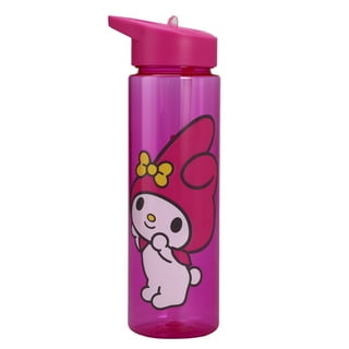 Hello Kitty Thermos Insulated Kids Water Bottle Pink Silver Sanrio 10oz