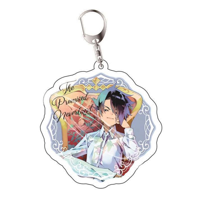 Anime The Promised Neverland keychain Metal Pendants Anime The Promised Neverland keychain Metal Pendants