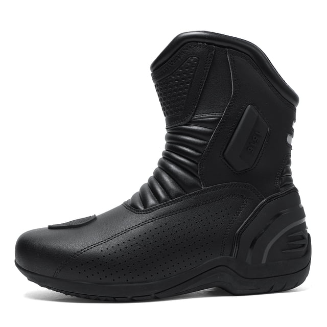 Botas de Moto Todo Clima: Confort Total & Aventura Sin Límites! Impermeables Viaje & Off-Road - Hombres y Mujeres,negro-47
