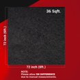 thumbnail image 2 of Alfombra Bbox de tela no tejida negra de 72 x 72 pulgadas (6 x 6 pies), 2 of 6