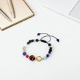 thumbnail image 2 of 2 piezas de pulsera del sistema solar niños lindos pulsera planeta cuentas de piedra natural joyas de galaxias para fiestas diarias de uso diario, 2 of 6
