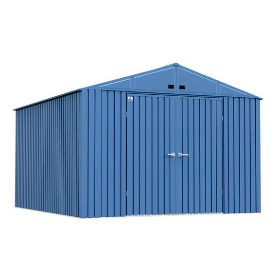 Arrow Elite 10 x 12 x 8 ft Blue Grey Steel Storage Shed