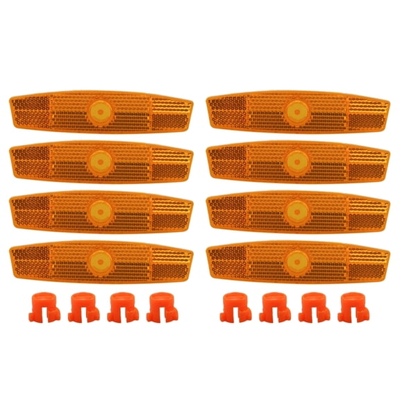 8Pcs Riding Bike Warning Reflector Bike Wheel Rims Reflective Bike Spoke Lights