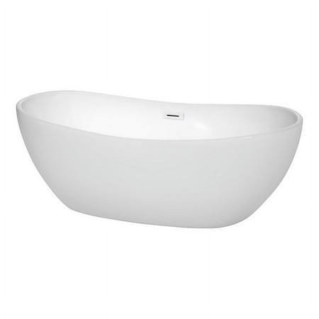 UPC: 0810023766759 | Wyndham Collection Rebecca 65 Acrylic Freestanding Bathtub in Shiny White