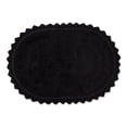 thumbnail image 1 of Design Imports CAMZ12230 DII Noir Petit Tapis de Bain au Crochet Ovale, 1 of 2