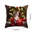 thumbnail image 3 of Christmas Pillow Cover Holiday Decoration Sofa Decoration Linen Pillow Home Sofa Holiday Decoration Pillow Cover 45x45cm, 3 of 6