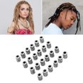 thumbnail image 4 of Dreadlocks Hair Beads, Alloy Fashionable Vintage Style Beard Jewelry Beads 24pcs Exquisite Perfect Size Unique Patterns  For Daily Use Silver, 4 of 8