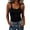 #427-Black, variant on Women's Halter Neck Sling Tank Top Built In Chest Pad Side Cover Silhouette Stretch Daily Inner Outer Casual Wear