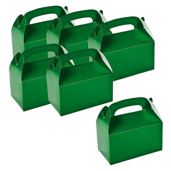 Green Favor Boxes Bulk 48 Pc