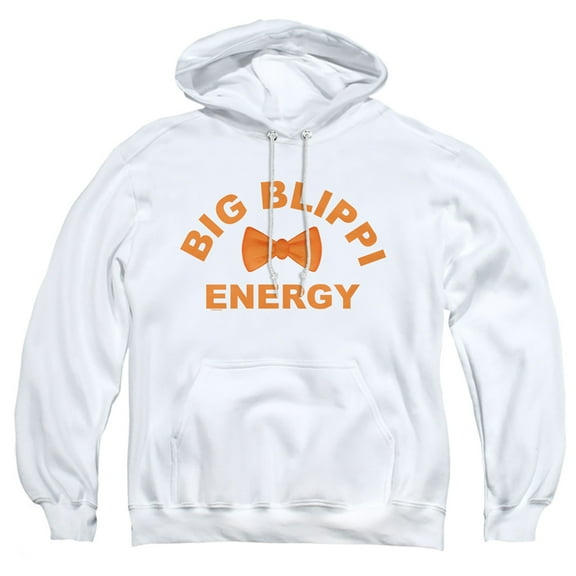 Blippi Big Blippi Energy Adult Pull-Over Hoodie, White, Medium
