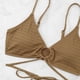 thumbnail image 2 of Soidarity Conjunto de bikinis sexy Traje de baño de piezas con correa enlazada linda Traje de baño amigable con la piel Ropa de playa liviana Traje de baño Color café METRO Soidarity OD031957-02, 2 of 6