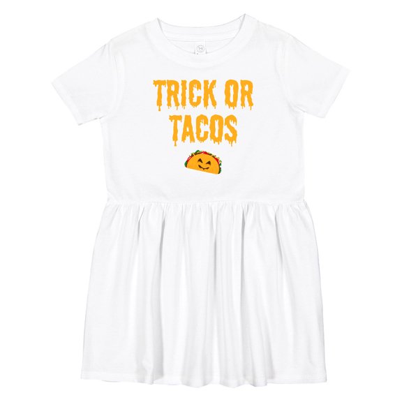 Inktastic Trick or Tacos Girls Toddler Dress
