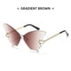 thumbnail image 4 of Geniales gafas de sol de mariposa, anteojos huecos, parasoles, accesorios grandes para protección de Halloween, damas, fiestas, niñas Marrón Salvador Los anteojos, 4 of 9