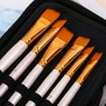 thumbnail image 2 of Art Paint Brushes Set for for Watercolor, Acrylic, Oil- 15 Different Sizes for Artists, Adults & Kids, Contains Premium Nylon Hairs-Free Art Knife and Sponge, White, 2 of 7