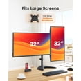 thumbnail image 2 of Soporte para dos monitores ErGear, independiente, para 2 pantallas de 32 pulgadas, 2 of 7