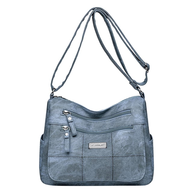 Women Shoulder Bag Fashionable New Pattern Solid Color Retro Practical Large Capacity Zipper Messenger Bag Men Bags Shoulder Men Shoulder Bags over The Shoulder Bag Shoulder Holster Bag Shoulder Tote