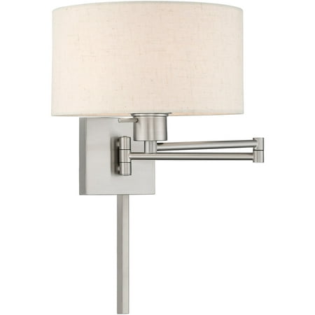 

Wall Sconces 1 Light Fixtures With Brushed Nickel Finish Steel Material Medium 11 100 Watts