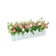 thumbnail image 2 of Cerca de plantas de flores artificiales Injueey jardinera de cesta falsa color mezclado, 2 of 6