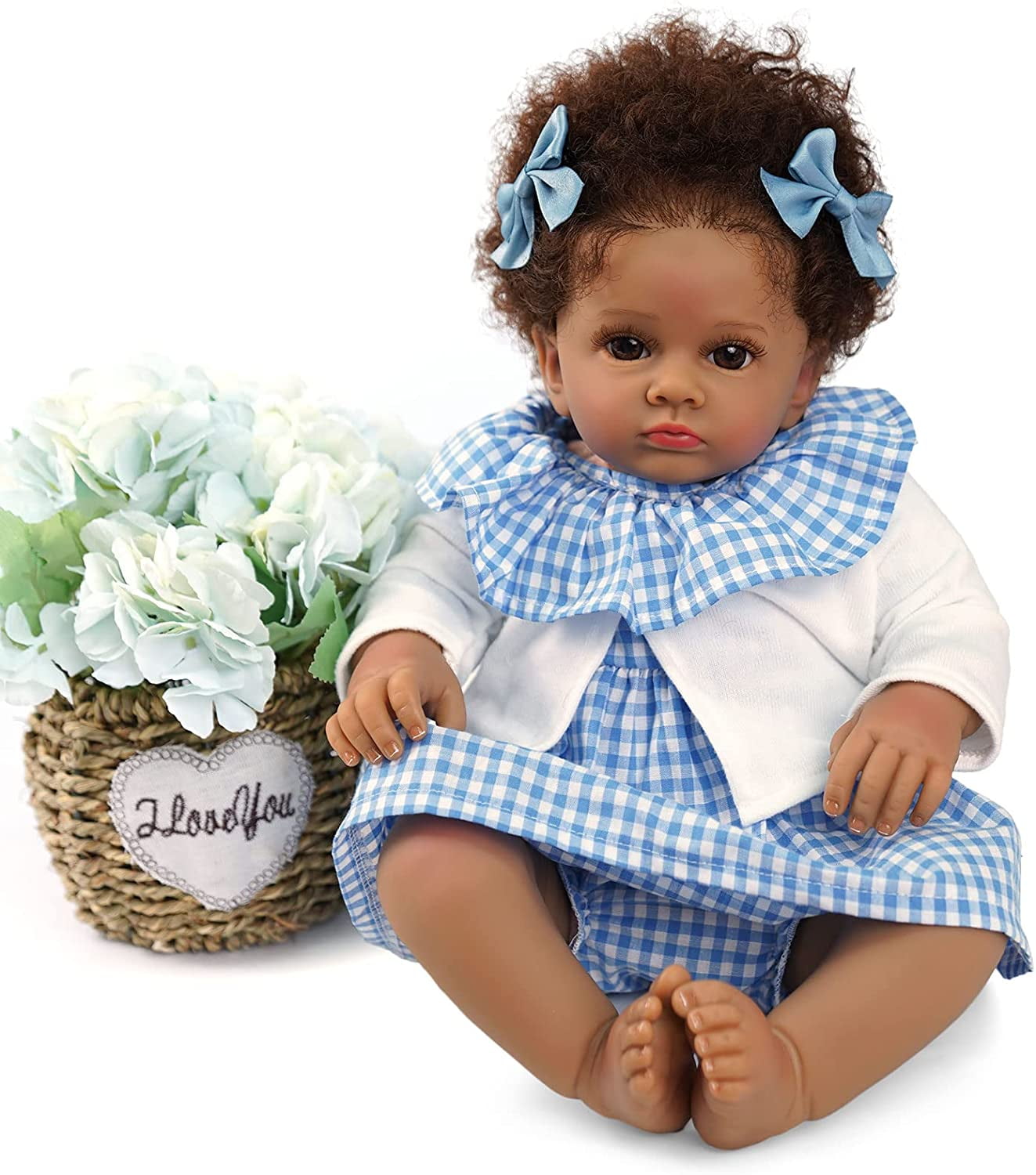 JIZHI Realistic Reborn Baby Dolls 20 inch Real Life African American