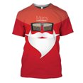 thumbnail image 1 of Camiseta de Navidad con estampado 3D para hombre, Camiseta holgada de manga corta con cuello redondo, traje falso, ropa divertida de Navidad, camisetas de gran tamaño, 1 of 5