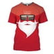 thumbnail image 1 of Camiseta de Navidad con estampado 3D para hombre, Camiseta holgada de manga corta con cuello redondo, traje falso, ropa divertida de Navidad, camisetas de gran tamaño, 1 of 5