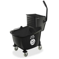 Dryser Commercial Mop Bucket with Side Press Wringer, 33 Quart, Black