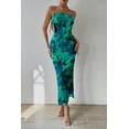 thumbnail image 4 of Vestido Maxi Bodycon Sin Tirantes para Mujer PRETTYGARDEN Verde, 4 of 6