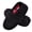 Black, variant on Kids Boys Slippers Comfy Indoor Outdoor Slippers for little big kids Black size 2-3