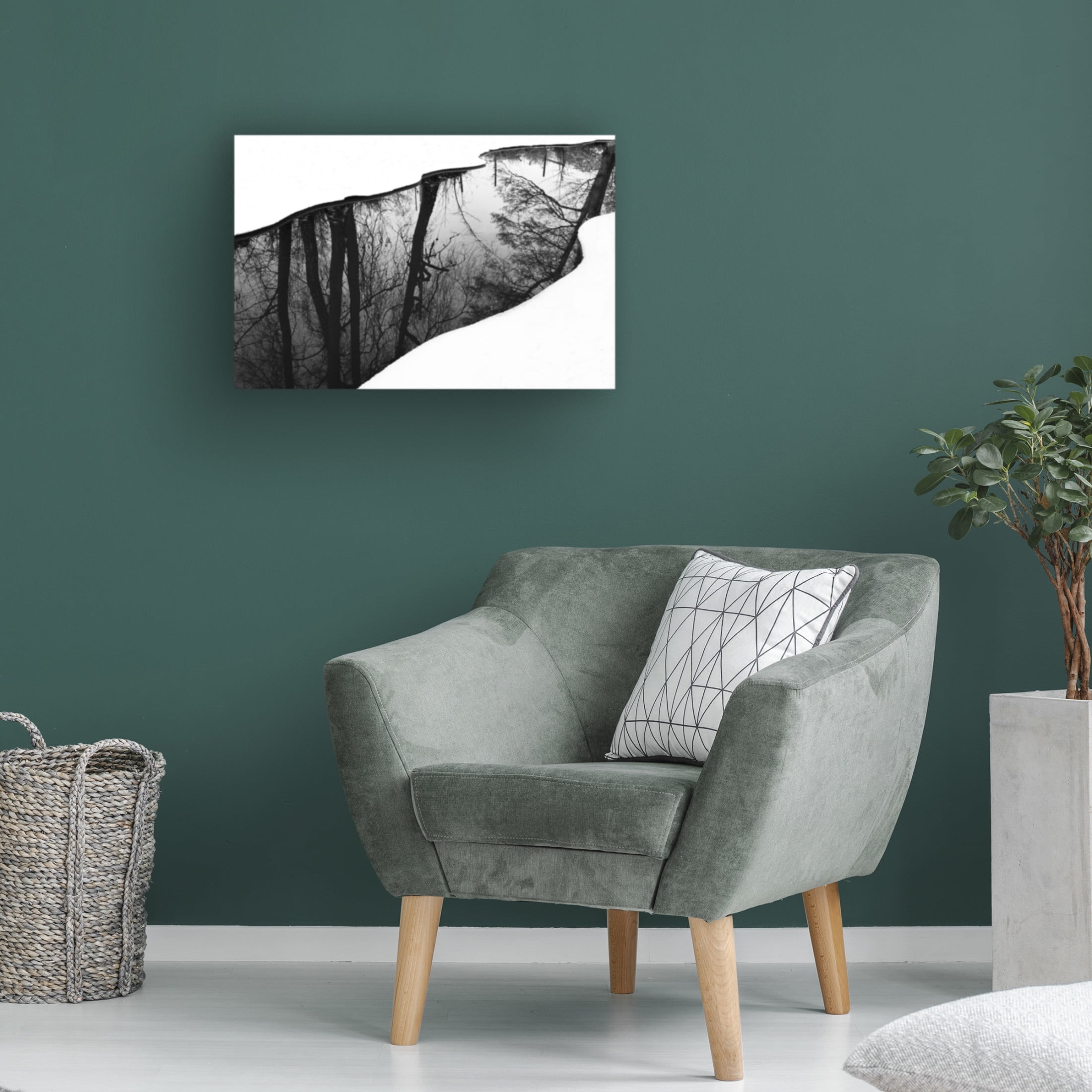 Canvas Wall Art - Leif Westling 'Riverside' Wall Art for Living Room, Bedroom, or Office Décor by Trademark Fine Art - 32 x 22 Inches